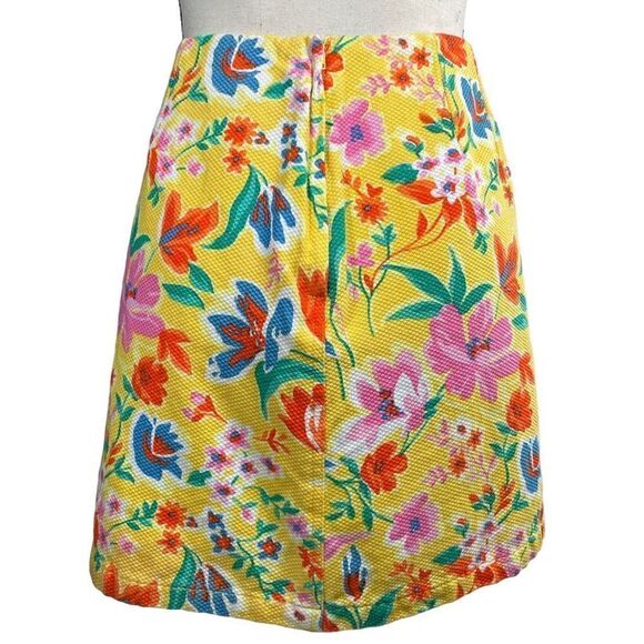 Tommy Hilfiger Women’s Size 14 Floral Yellow Pencil Straight Skirt Knee Length - Picture 3 of 15